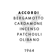 Nu - Accordi: Bergamotto, cardamomo,  incenso, patchouli, olibano. 2001