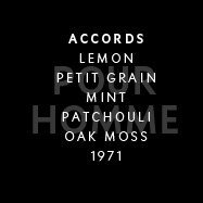 Pour Homme - Accords: lemon, petit grain, mint, patchouli, oak moss. 1971